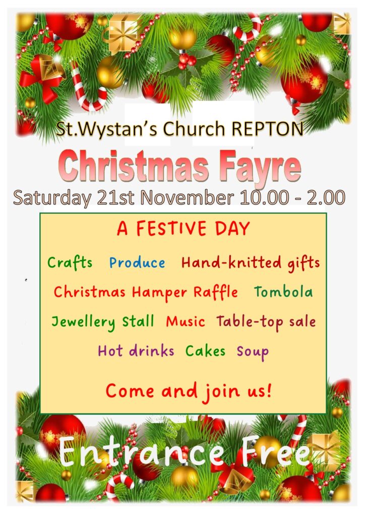 Poster for Church Christmas Fayre